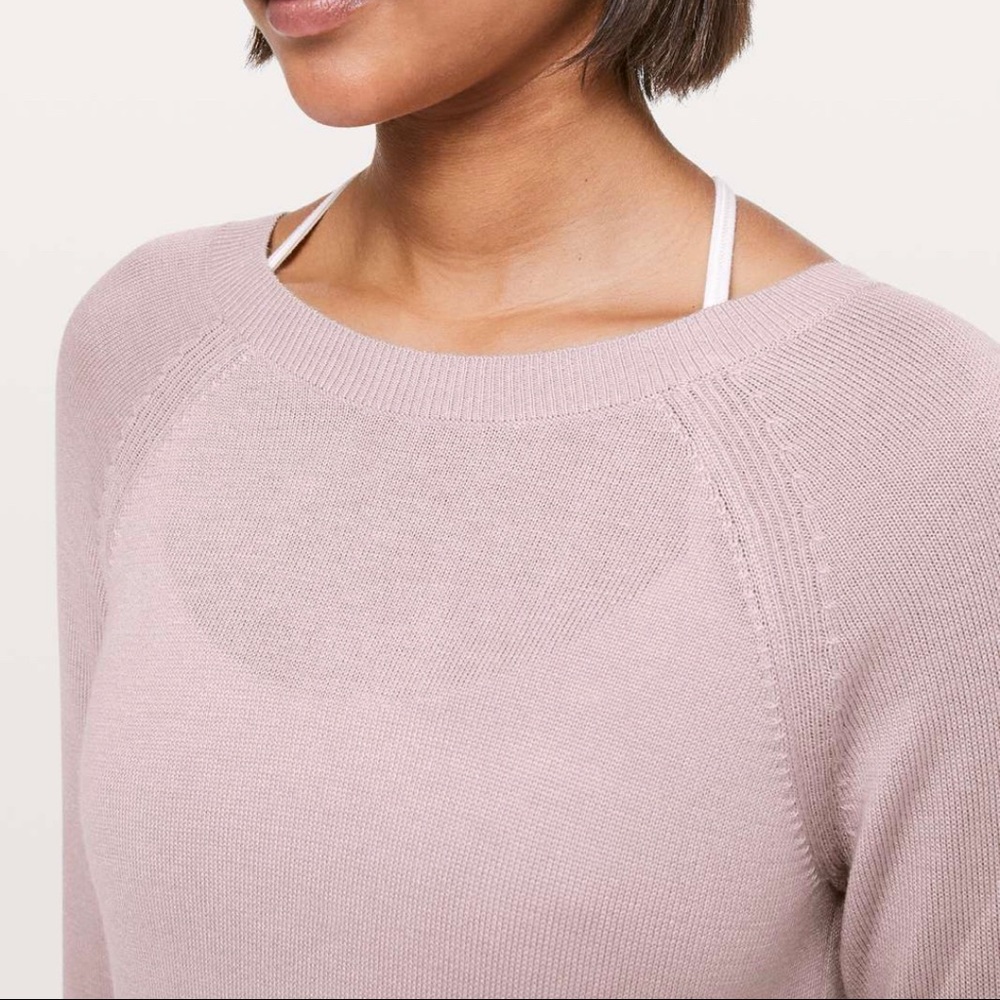 LULULEMON Cashlu Crossover Back Sweater size 8